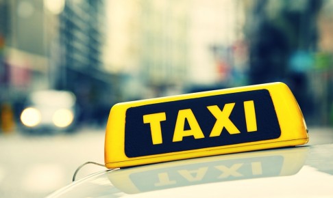 Detail,Of,The,Taxi,Car,On,The,Street