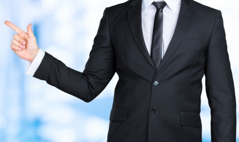 Unrecognizable,Businessman,Presenting,Copy,Space