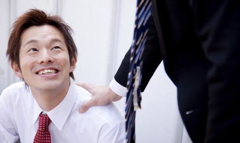 Japanese,Businessman,Being,Encouraged