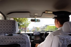 Yufuin,,Japan,-,Sept.,6th,,2016:a,Dedicated,Taxi,Driver,Is