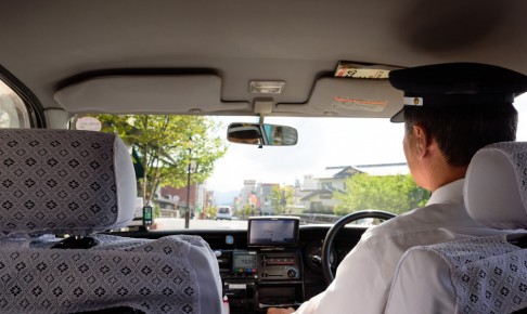 Yufuin,,Japan,-,Sept.,6th,,2016:a,Dedicated,Taxi,Driver,Is